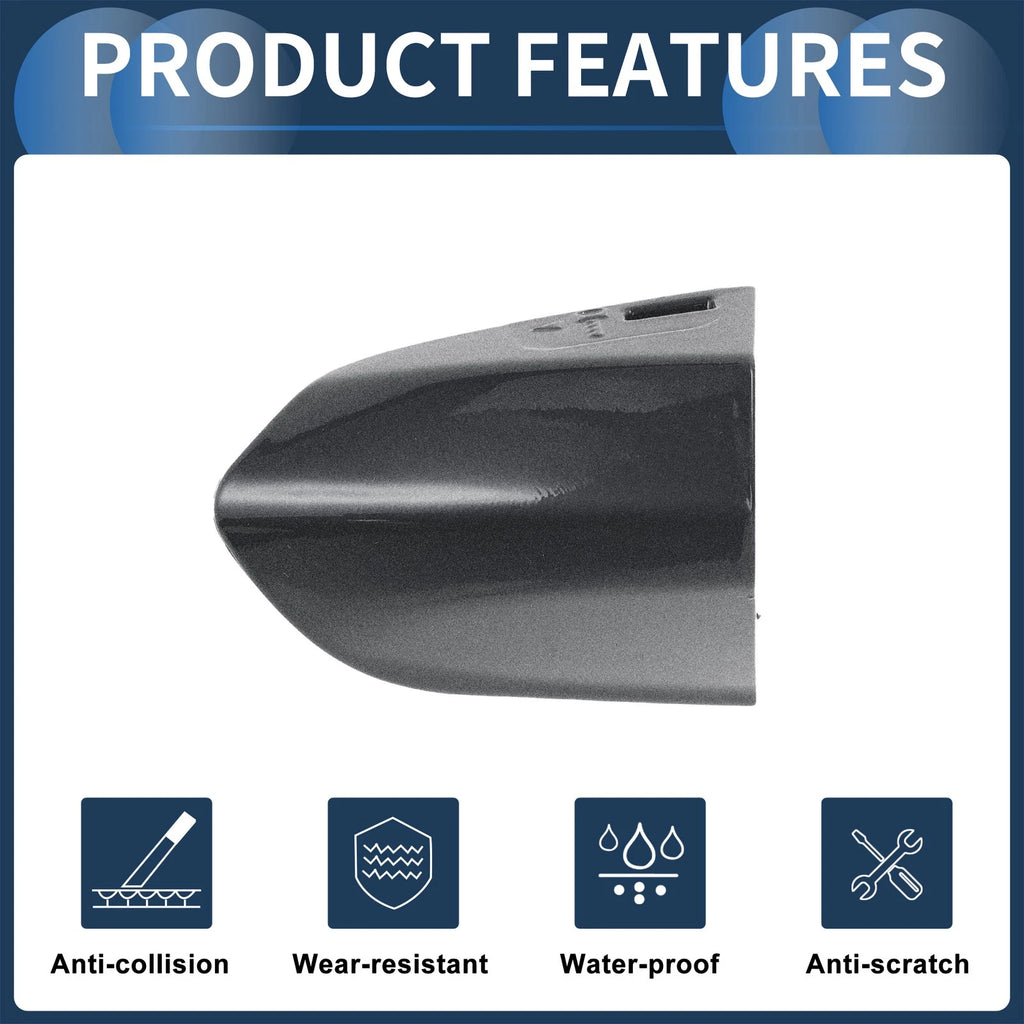 Door Handle Cover Front Left for Ford Mustang (2015–2020) ABS Gray 1 Pc
