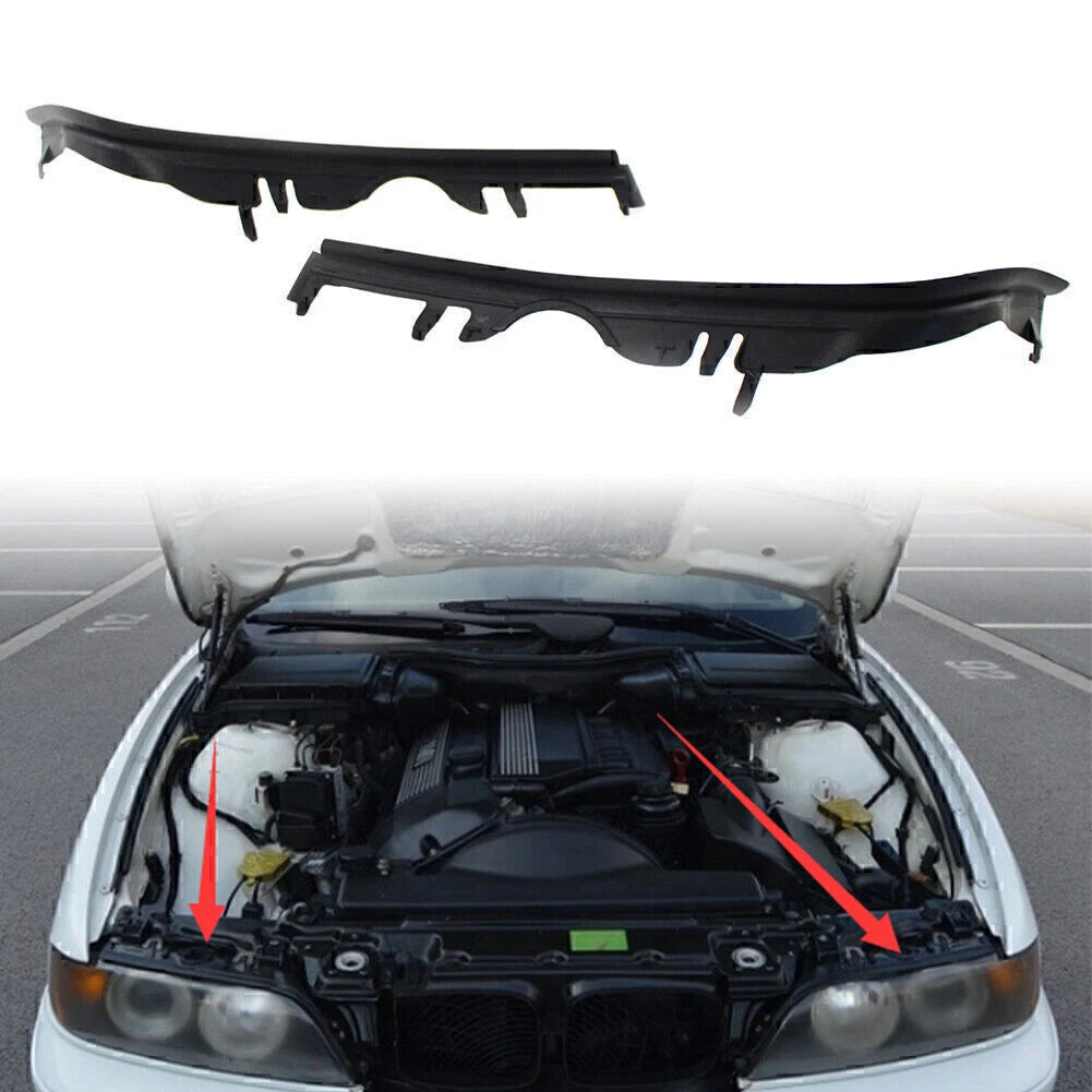 2X Upper Headlight Gaskets Bracket Guard for BMW 5 Series E39 (1996–2003)