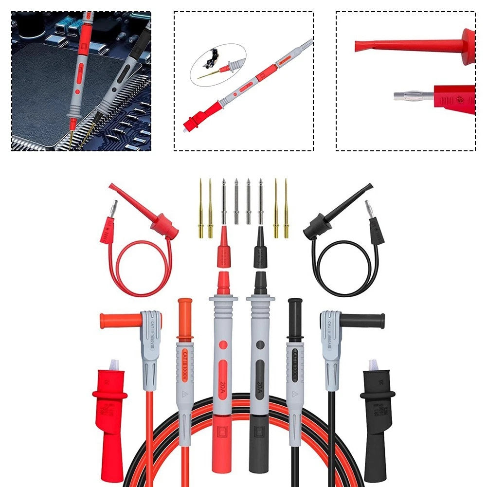 Heavy Duty Test Kit for Multimeter with Probes and Alligator Clips
