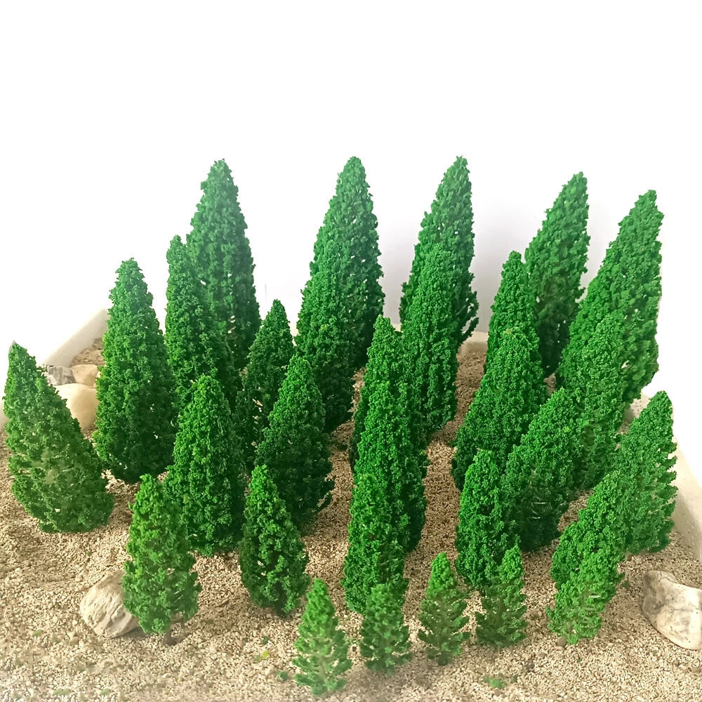 30Pcs Model Trees for Train Railroad Scenery Landscape