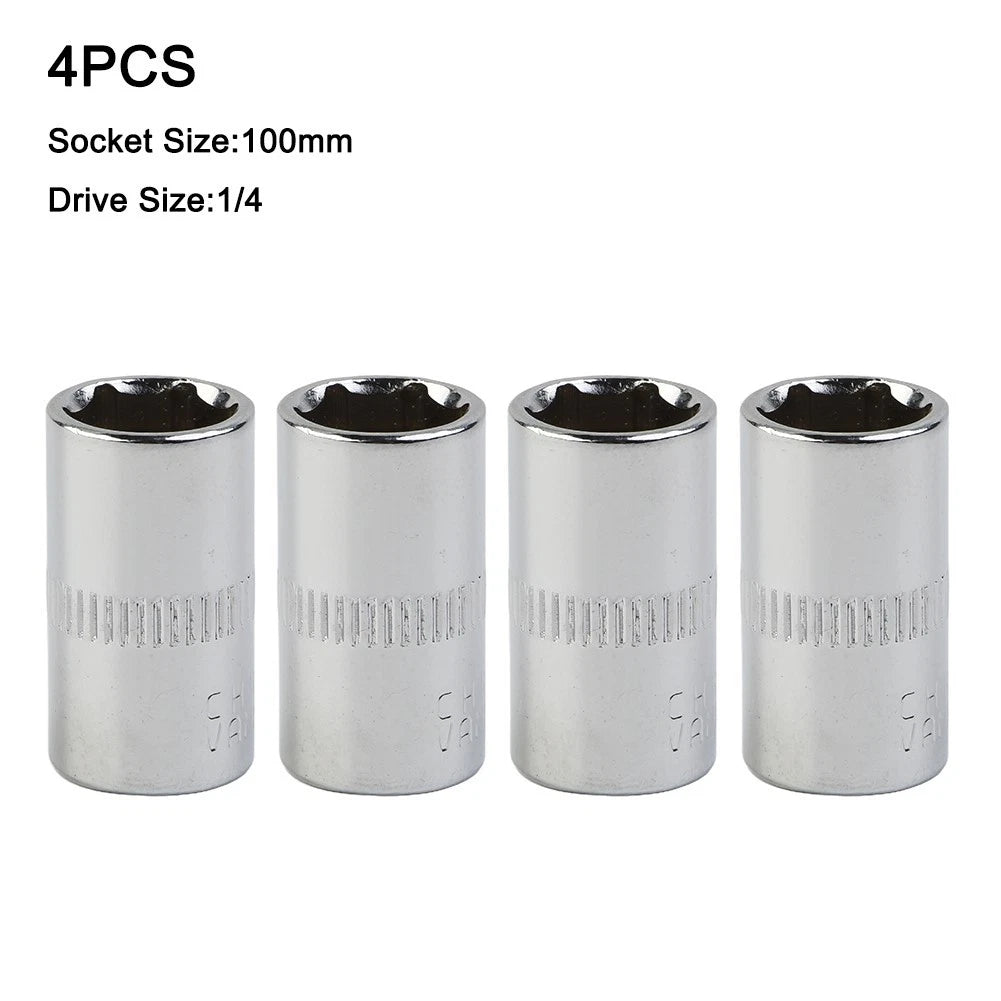 1/4" Head 6 Point Socket Set for Automotive (Universal)