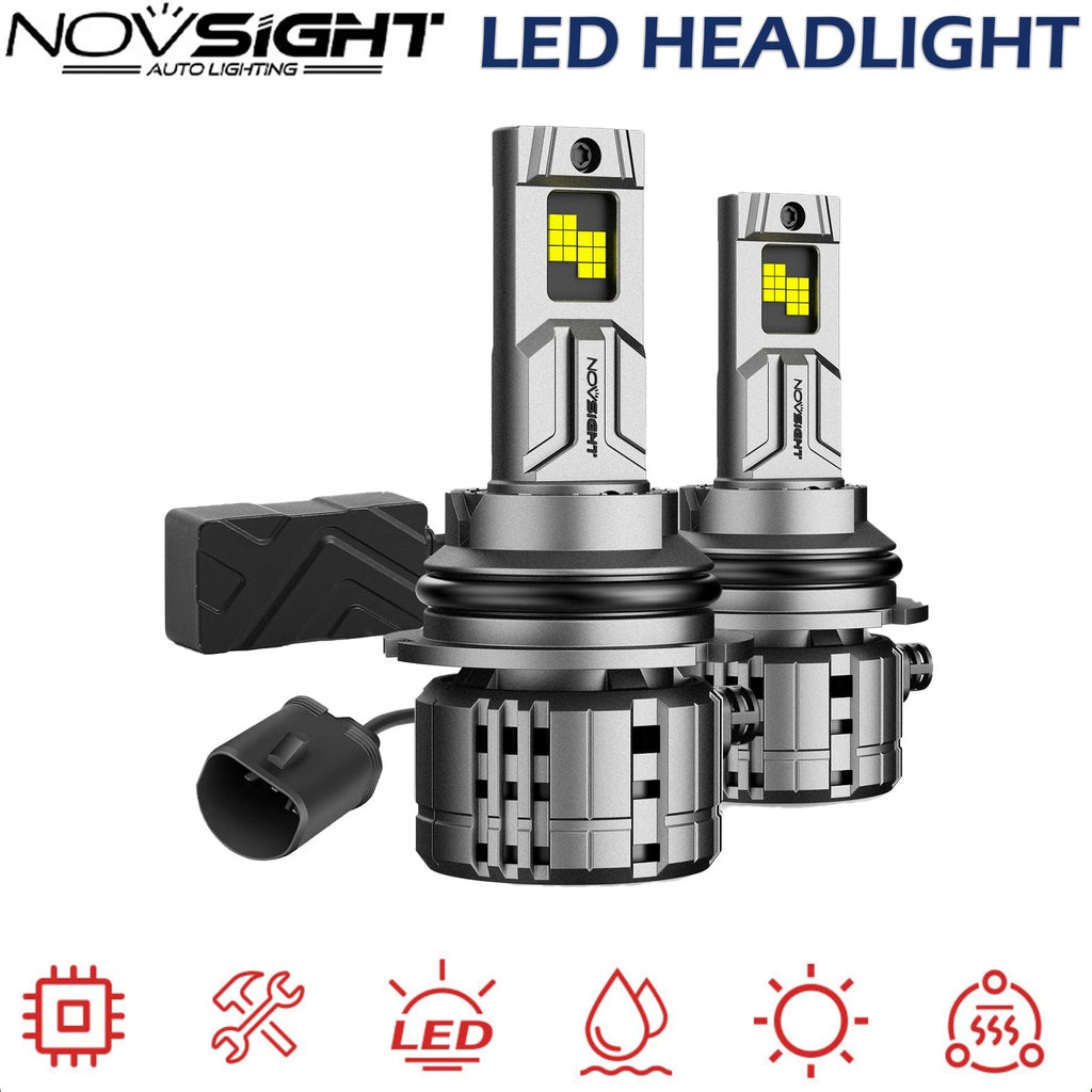 2X 9004 LED Headlight Bulbs for 6500K 40000LM