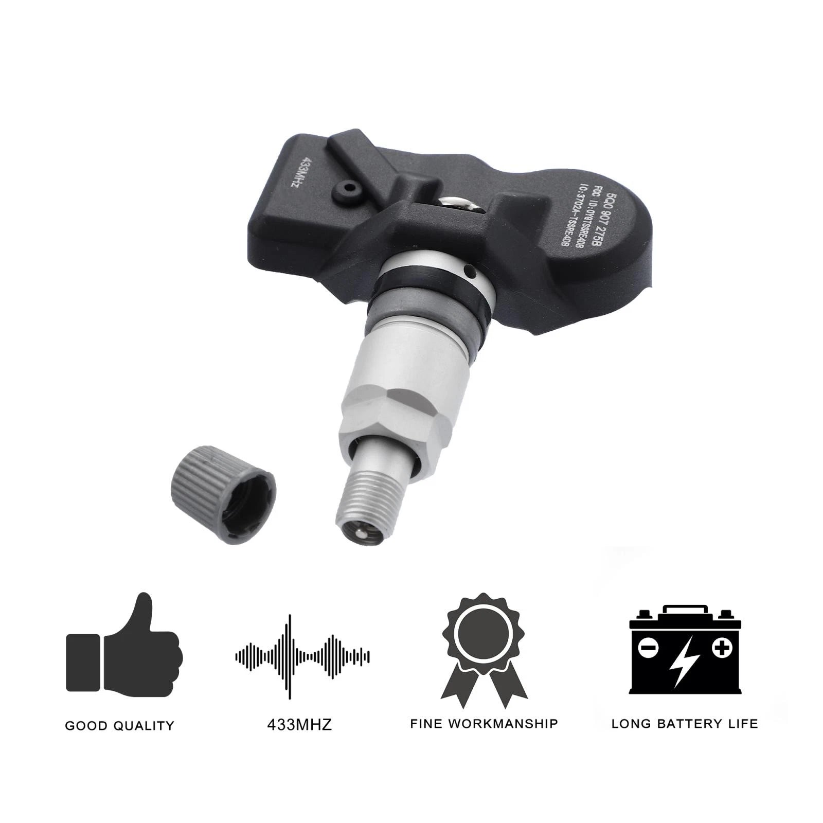 TPMS Sensor 433MHz Replacement Front Tire for Volkswagen (2009–2018)