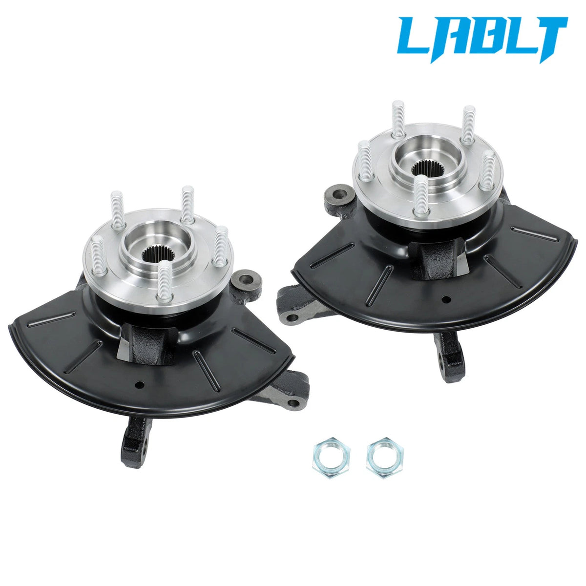 Pair Front Wheel Bearing Hub Steering Knuckle Assembly for Ford Escape (2001–2004)