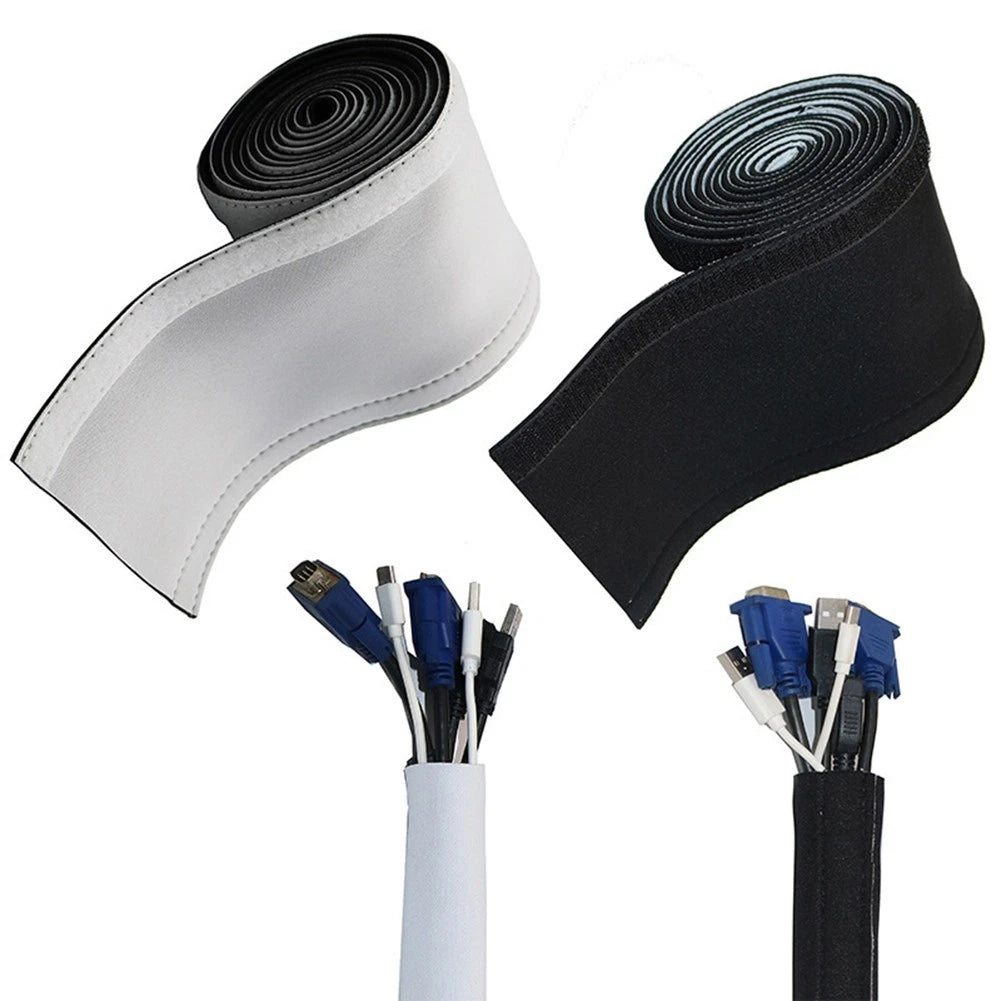 Cable Cord Organizer Neoprene Sleeve for Wire Management