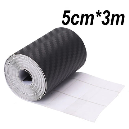Car Vinyl Sticker Paste Bumper Sill Carbon Trim Decals for DIY