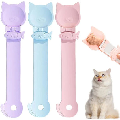 3pcs Cat Treat Spoon Dispenser Kit for Multi-Function Use