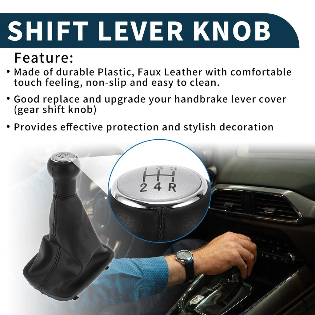 Gear Shifter Knob with Cover Replacement for Audi A6 (1997–2004)