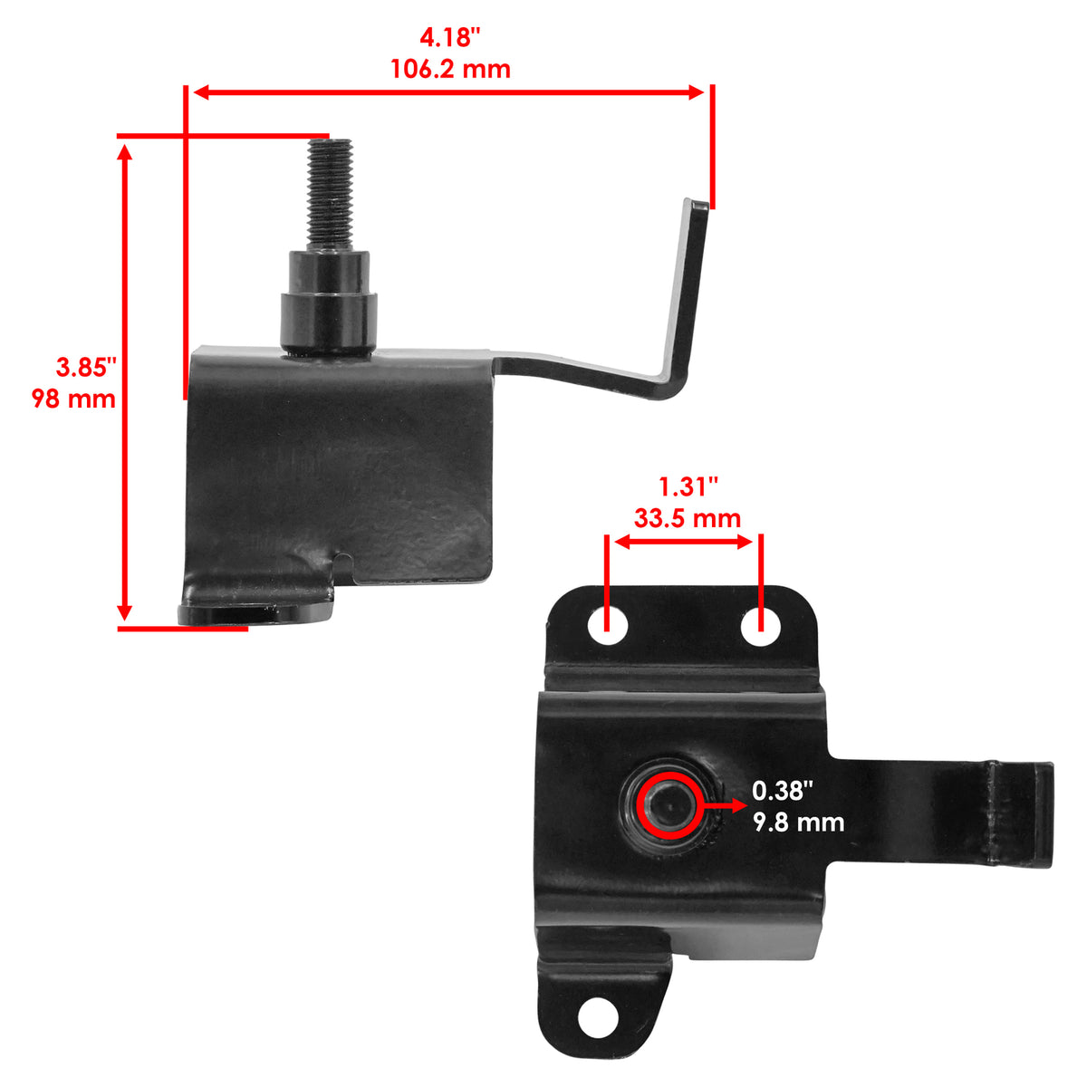 Deck Idler Bracket Repair Kit with Pulley for John Deere 102 105 115 (D120)