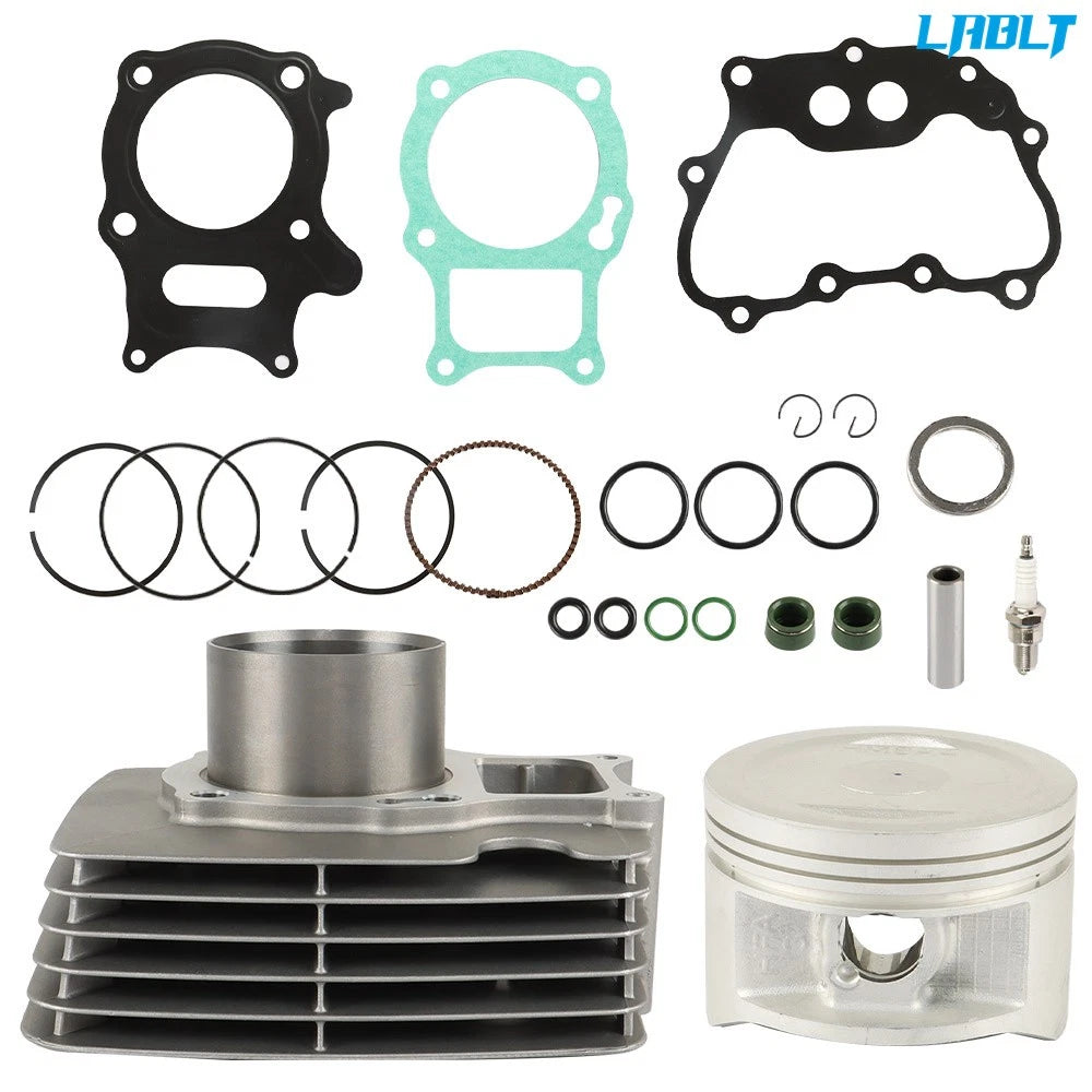 Top End Rebuild Kit 68.5mm Cylinder Piston Gaskets for Honda Recon 250 (2002–2022)