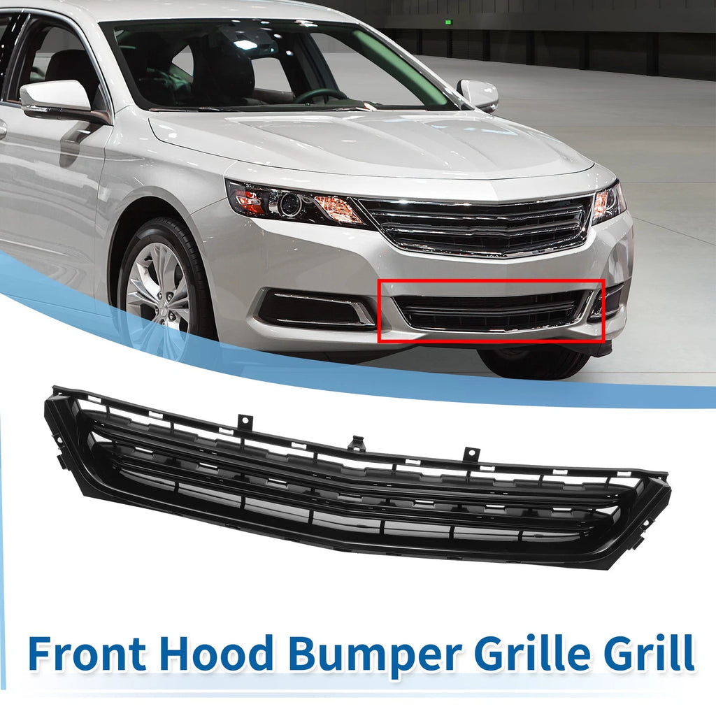 Front Lower Bumper Grille Replacement for Chevrolet Impala (2014–2020) Black