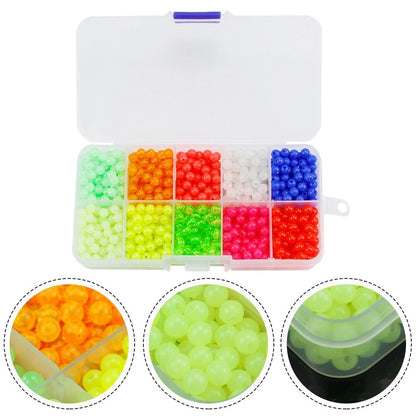 Luminous Fishing Bait Beads - Set of 10