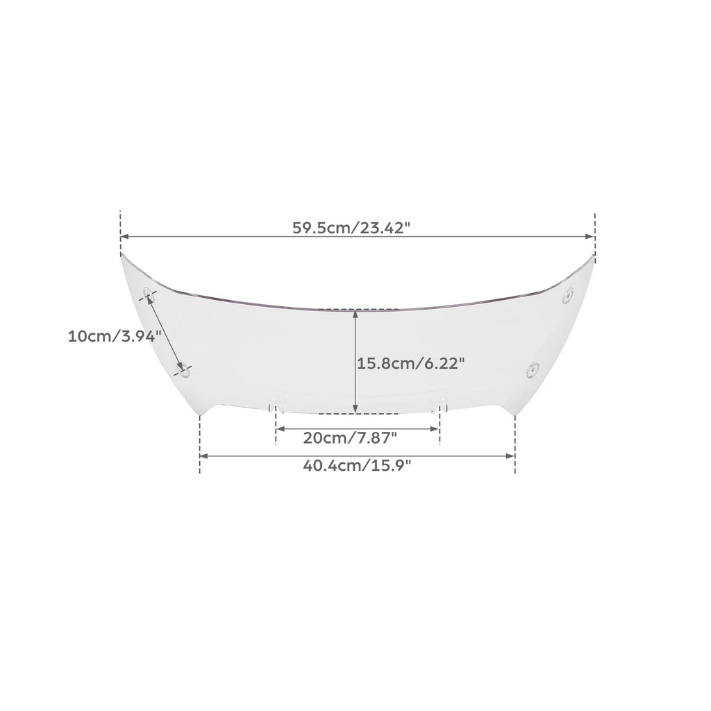 6" Clear Windshield & Mounts for Harley CVO Road Glide (2023–2026)