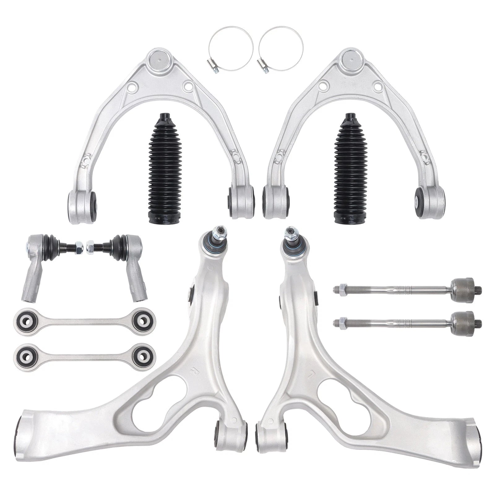 12pc Front Control Arm Sway Bar Link Tie Rod End Kit for Audi Q7 (2007–2015)