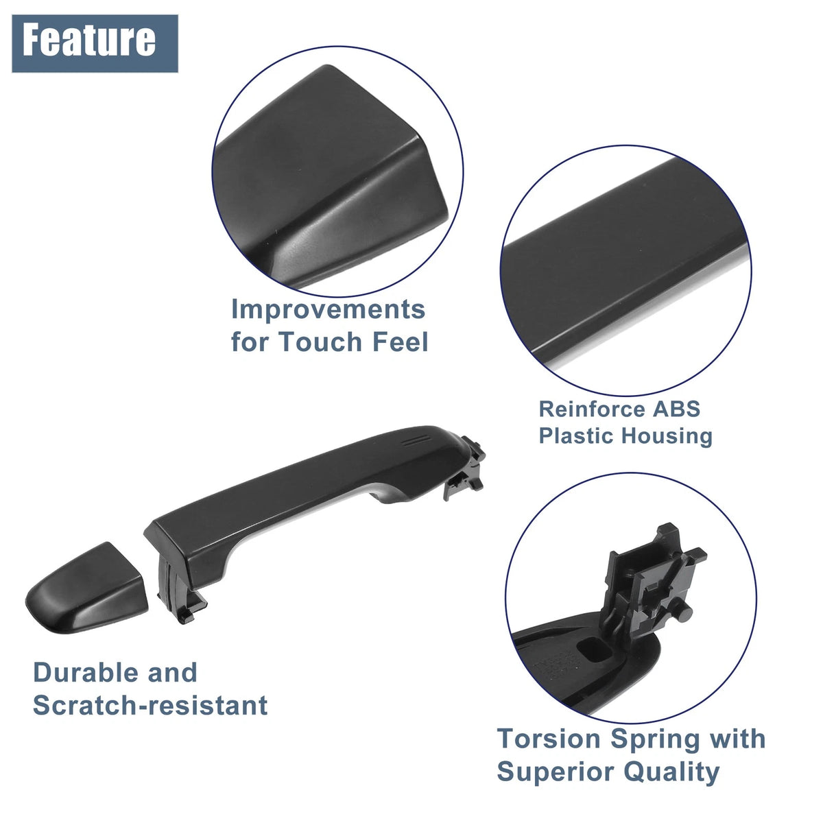 Exterior Door Handle for Toyota Camry (2018–2023) - Black