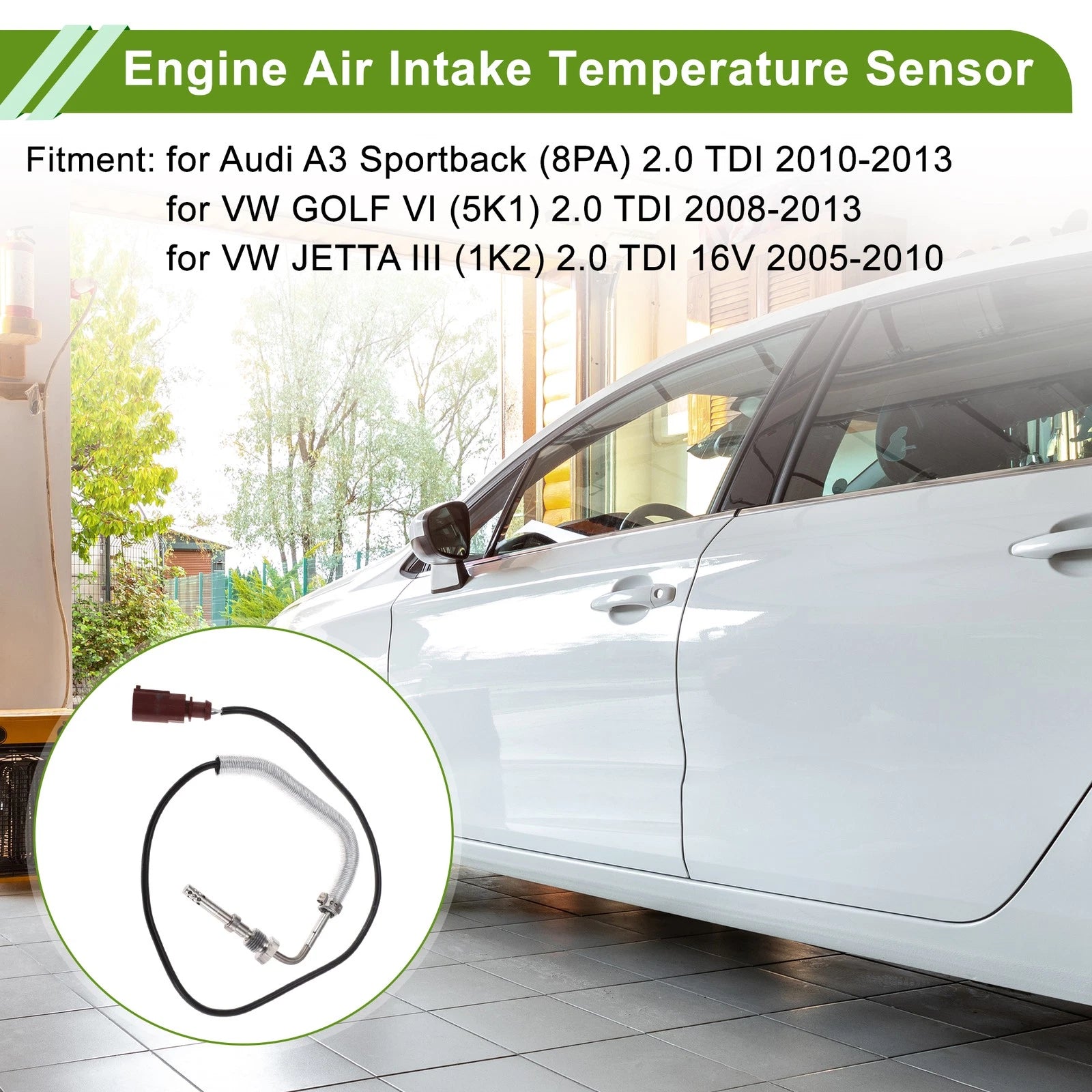 Air Charge Temperature Sensor OEM Replacement for Audi A3 Sportback (2010–2013)