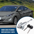 Door Lock Cylinder Front Left Replacement with 2 Keys for Hyundai Elantra (2006–2010)