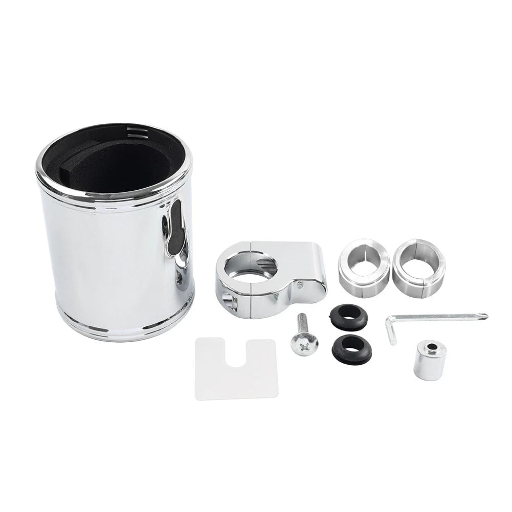 Handlebar Drink Cup Holder for Harley Dyna Sportster 883 Softail (7/8", 1", 1.25")