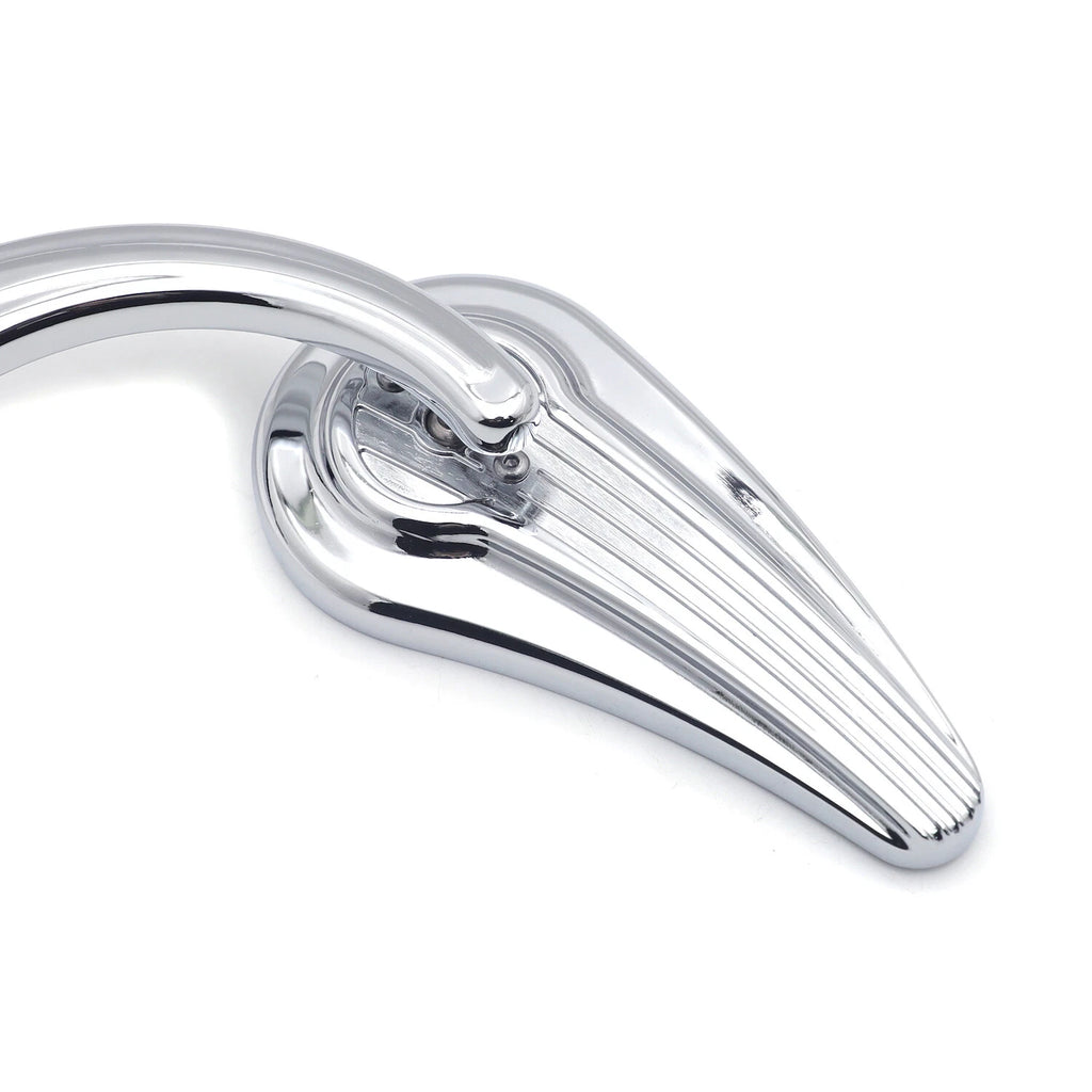 Flame Side Mirrors for Harley Motorcycles (1984–2014) Chrome