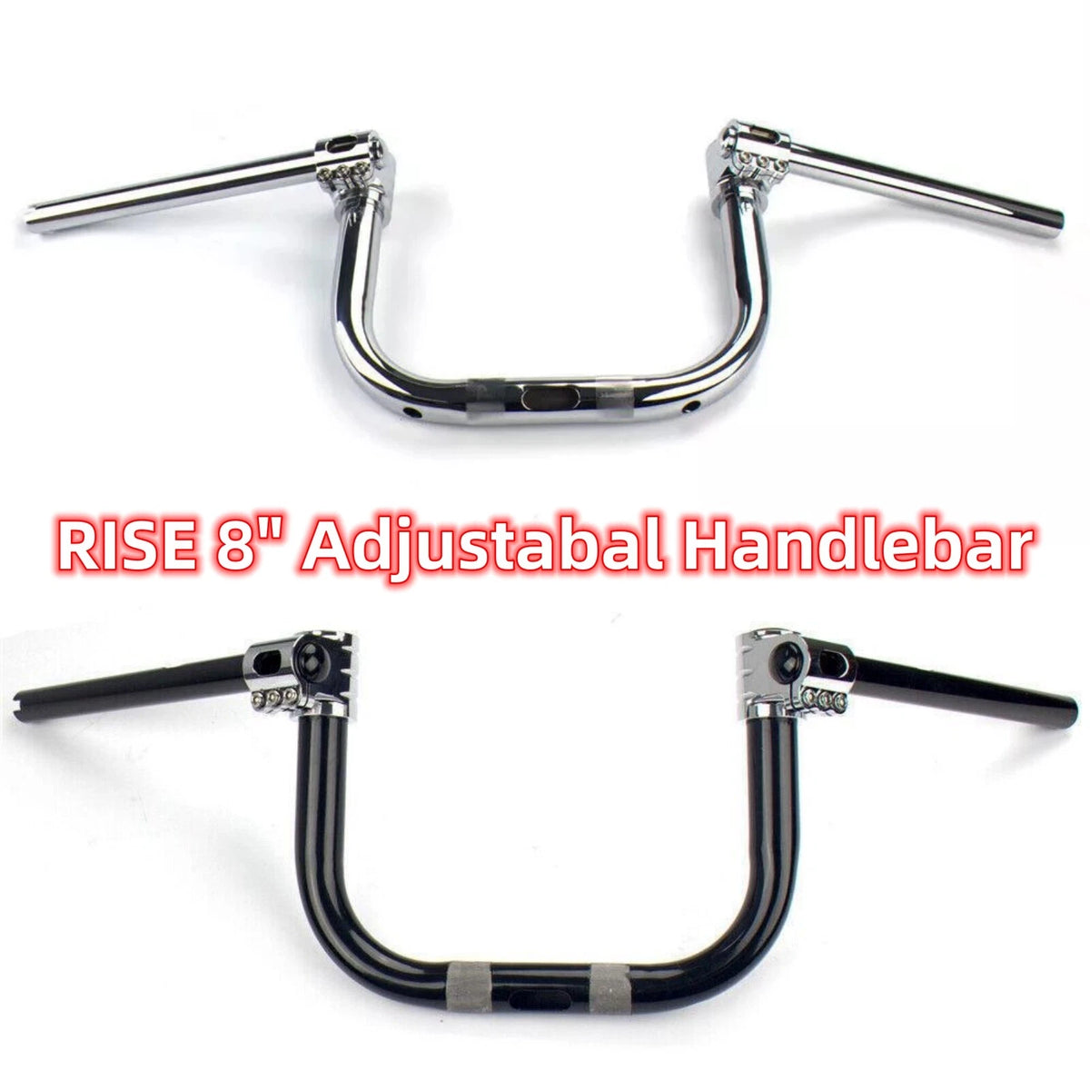 1.25" Adjustable 8" Rise Handlebar for Harley Road King FLFB FLSL FXBR (2018–Present)