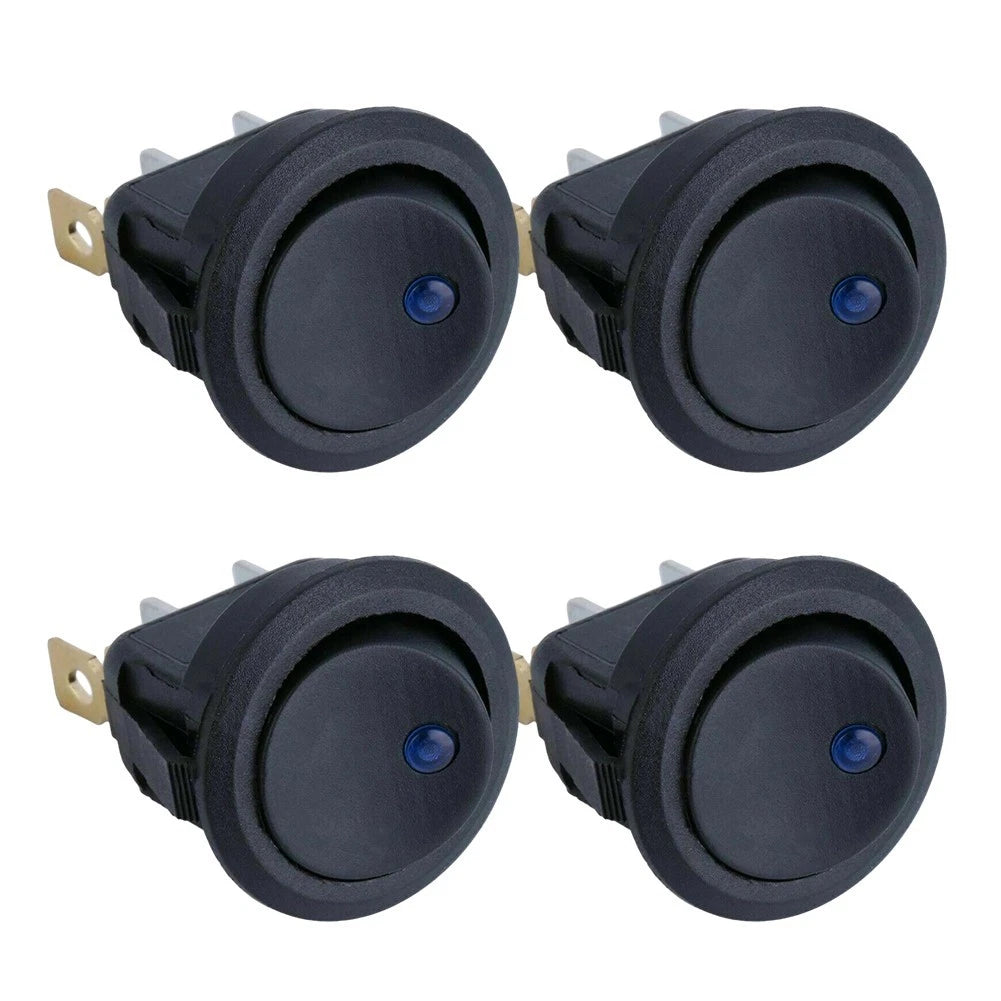 Round SPST Switch 12V for Automotive Applications