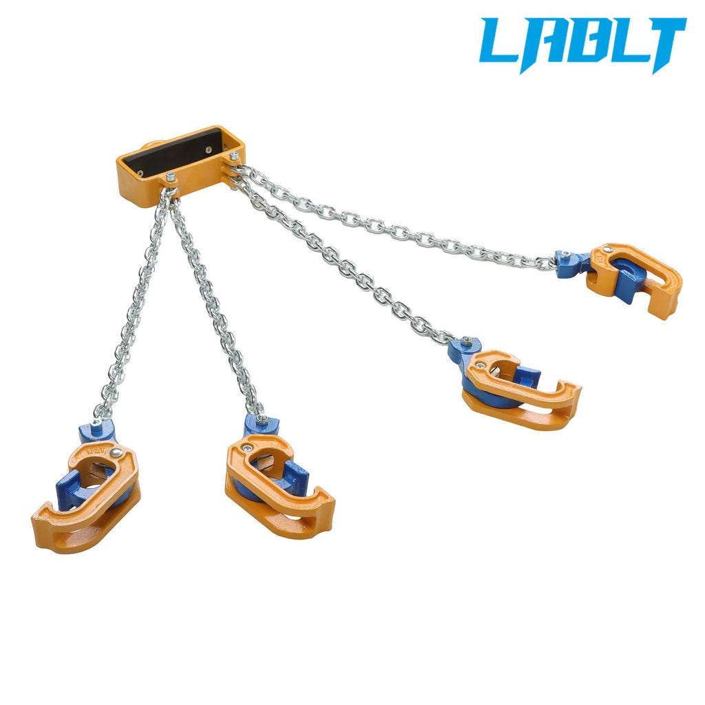 2X Hooks Chain Drum Lifter for 55 Gallon Drums (G80, 2 Ton Capacity)