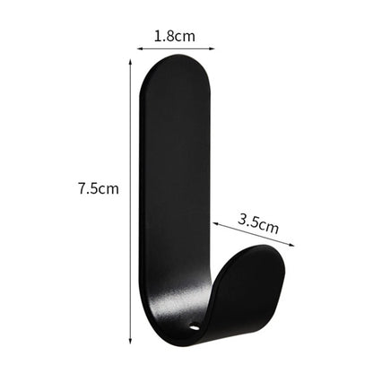 Set of 4 No Drill Metal Wall Hooks for Bathroom Kitchen Home Organization