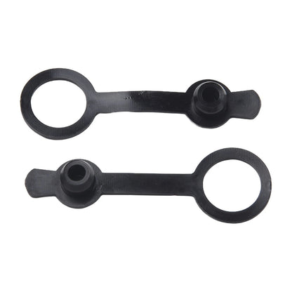 Waterproof Protective Cover for DC Power Socket 5.5x2.5mm Black Plastic