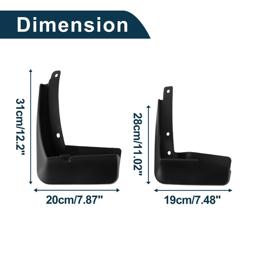 Mud Flaps Splash Guards 1 Set for Volkswagen Phideon (2016–2019)
