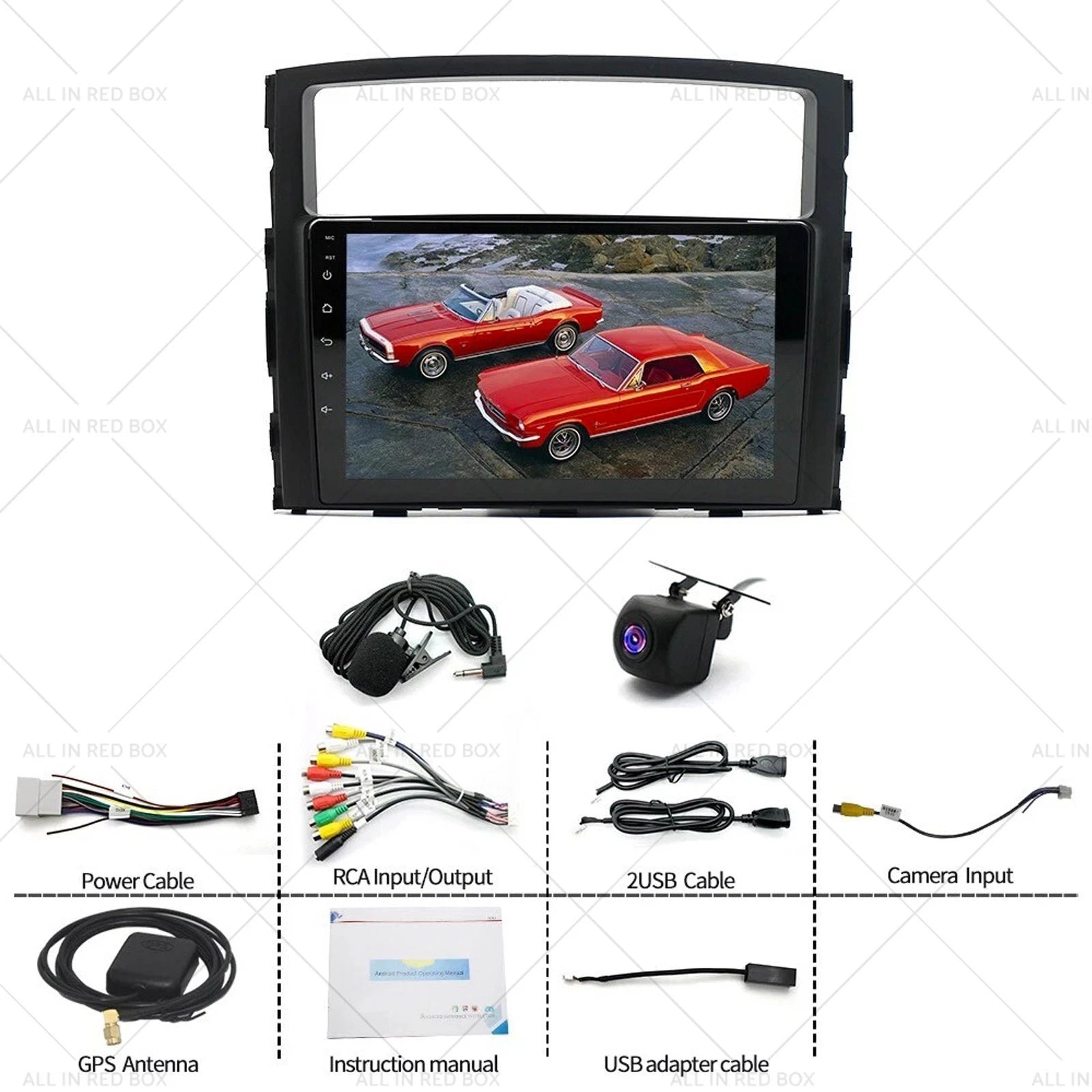 9" Touchscreen Radio GPS for Mitsubishi Pajero (2006–2014)