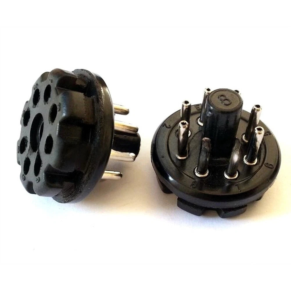 Bakelite 8-Pin Socket for KT66 KT88 6SL7 6SN7 (Audio Applications)