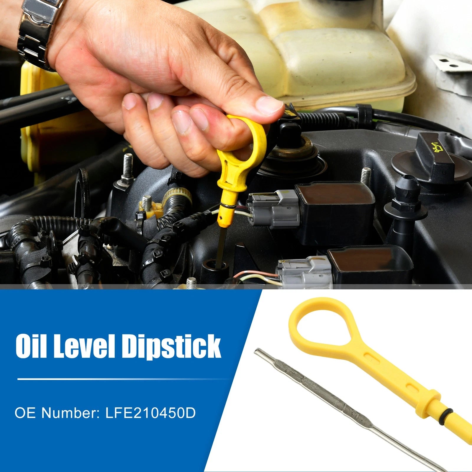 Engine Oil Dipstick Replacement for Mazda Miata Base LS (1999–2005)