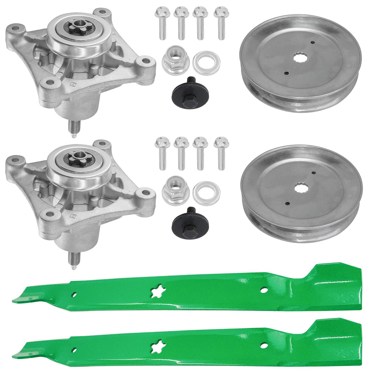 Spindle Blade and Pulley Replacement for Husqvarna YTH130 (2017–2018)