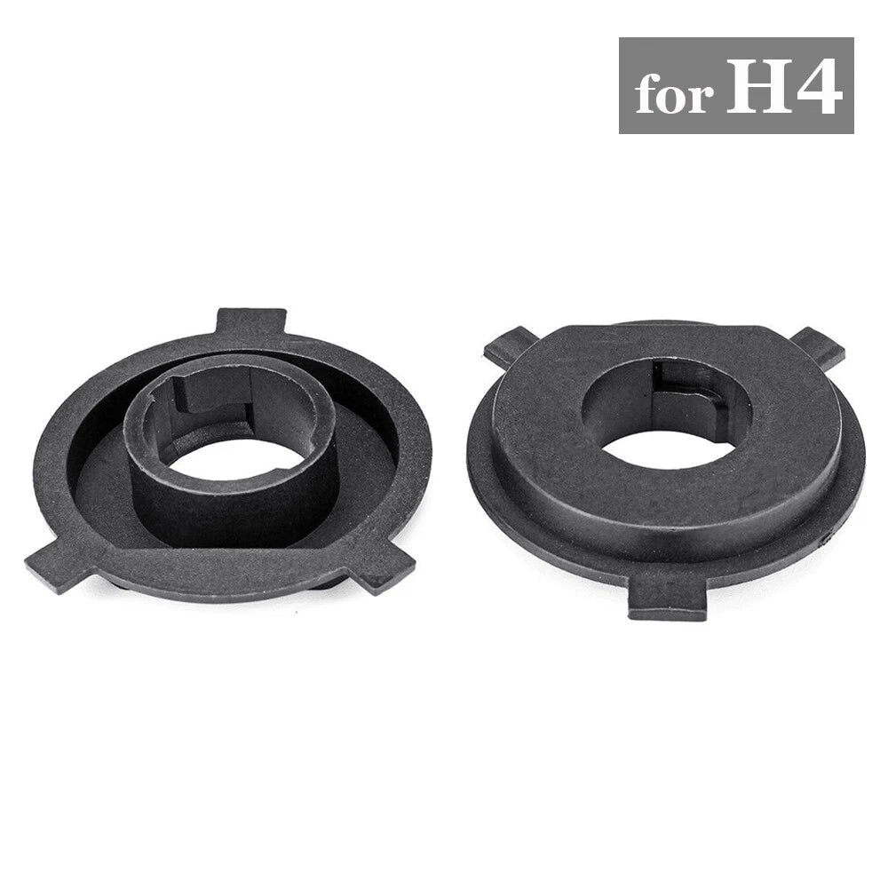 Set of 2 Holder Bulb Base Adapters for H4 Headlight (Replaces Black)
