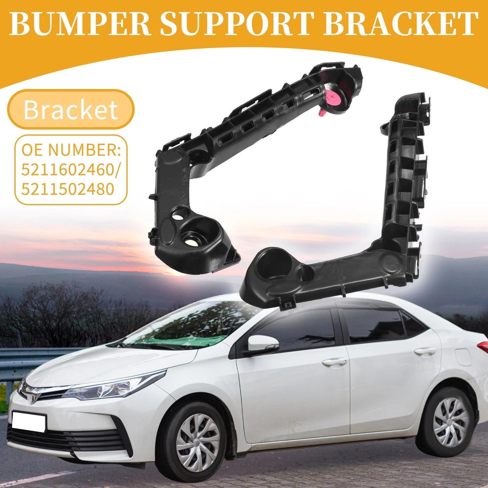 Front Left Bumper Support Bracket Replacement for Toyota Corolla 2019–2024