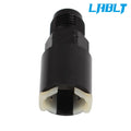 6AN Black Fuel Adapter Fitting for GM Quick Connect LS (with Clip)