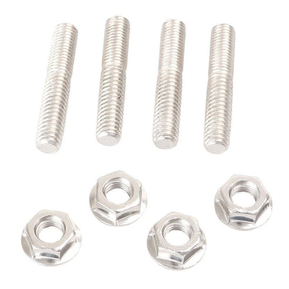 4pcs Exhaust Port Studs w/ Nuts For Harley Dyna Sportster Super Glide