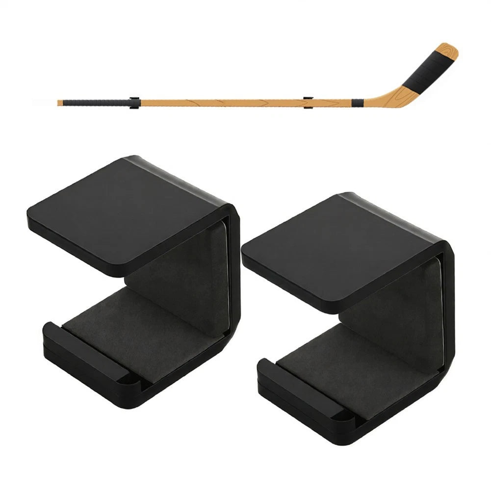 Hockey Wand Wall Mount Rack with Protective Felt and EVA Padding