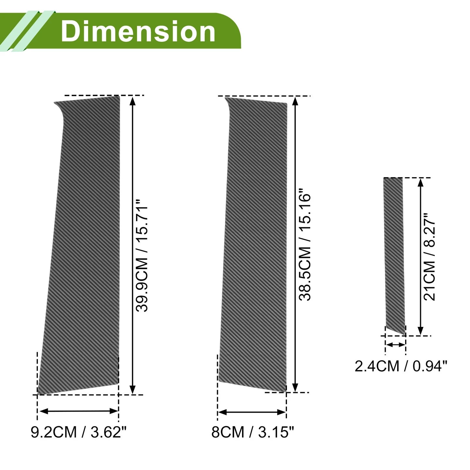 Pillar Window Trim 6 Piece Replacement for Chevy Aveo (2007–2011)