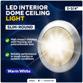 LED Interior Dome Light for Various Vehicles (12V)