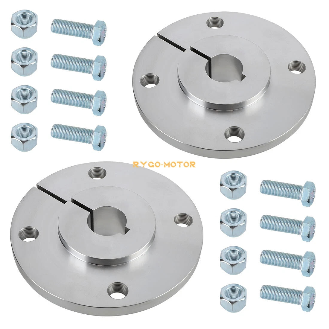 Set of 2 Rear Axle Aluminum Wheel Hubs for