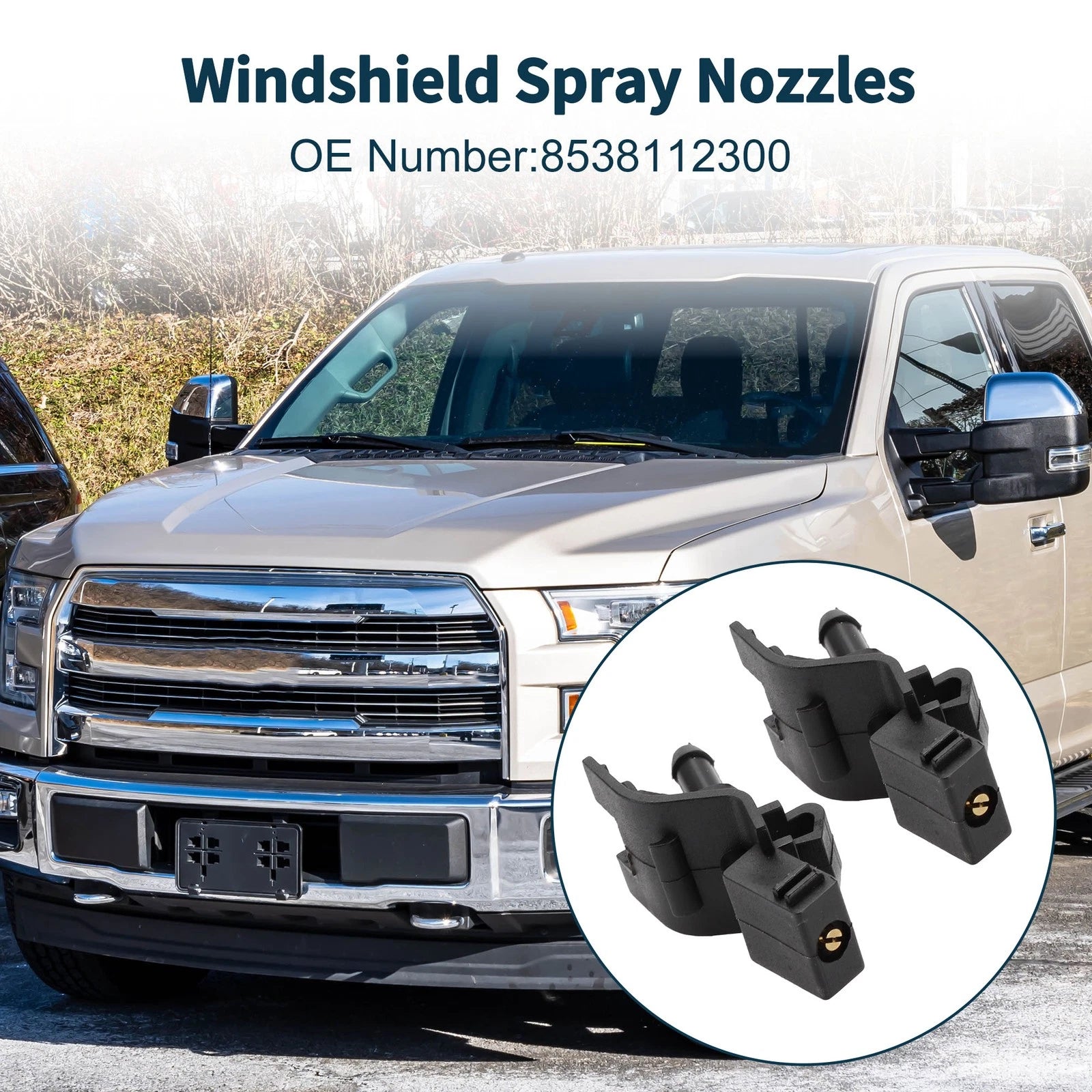 Windshield Washer Nozzle with Hose Replacement for Toyota Camry (2007–2011)