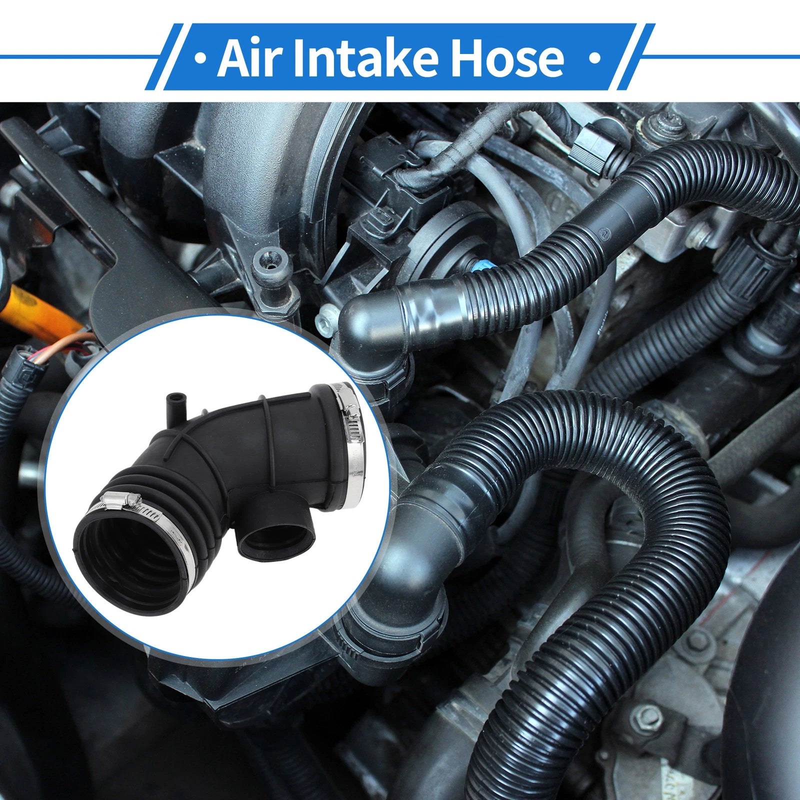 Engine Air Intake Hose with Clamps for BMW 525i E38 (2001–2003)