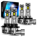 2X H1+9005/HB3 LED Headlight Bulb Combo for Universal Vehicles (18000LM)