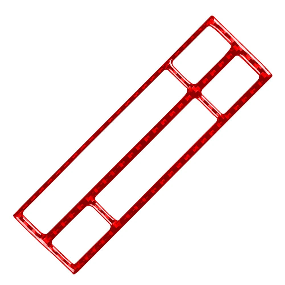 Carbon Fiber Red CD Button Panel Cover Trim for BMW 3 Series E36 (1991–1999)