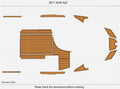 EVA Pad for AXIS A22 (2011) - Faux Teak Flooring Mat