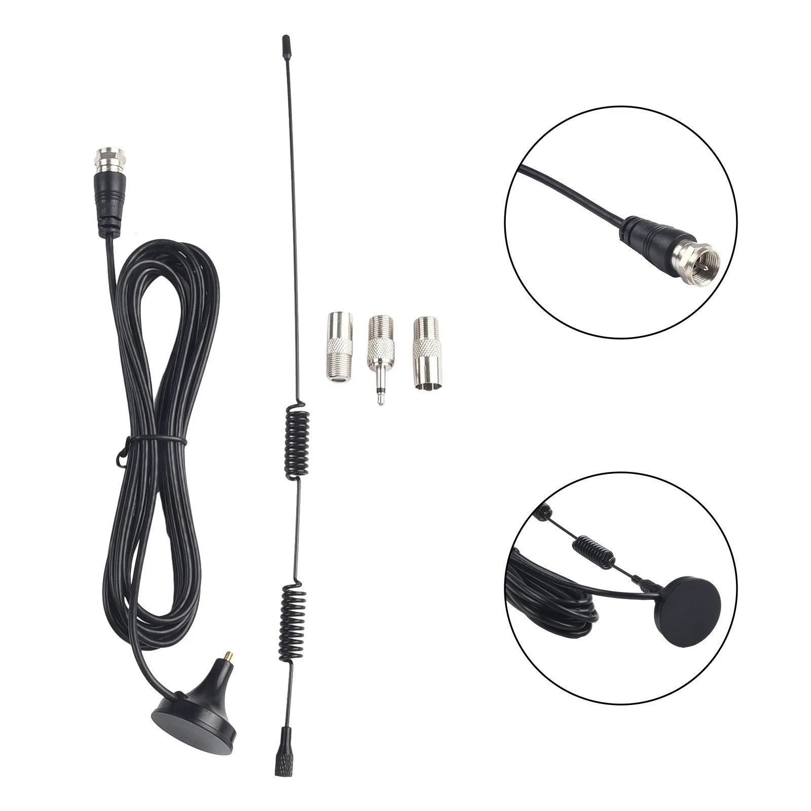 Magnetic Base Indoor Digital Audio Cable Connector Adapter 300cm