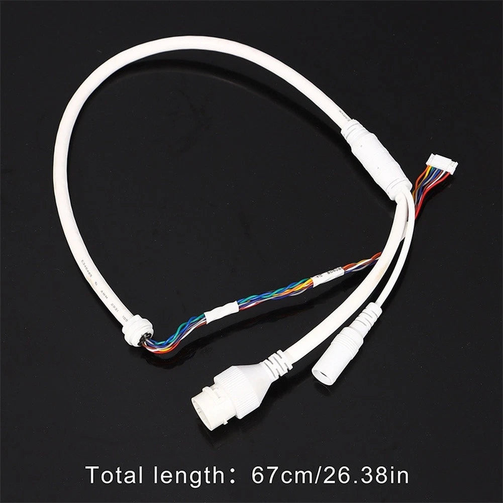 Ethernet LAN Cable for Security Camera Installation (10-pin, 10-core)