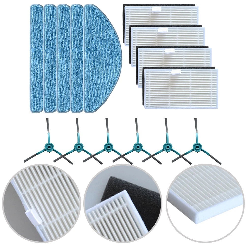 Replacement Filter Mop Brush Kit for MEDION Robot Vacuum Cleaner