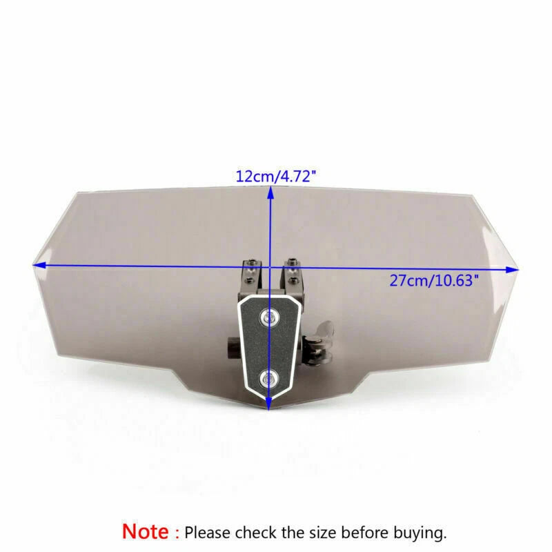 Adjustable Windshield Extension Deflector for Honda Yamaha (Universal)